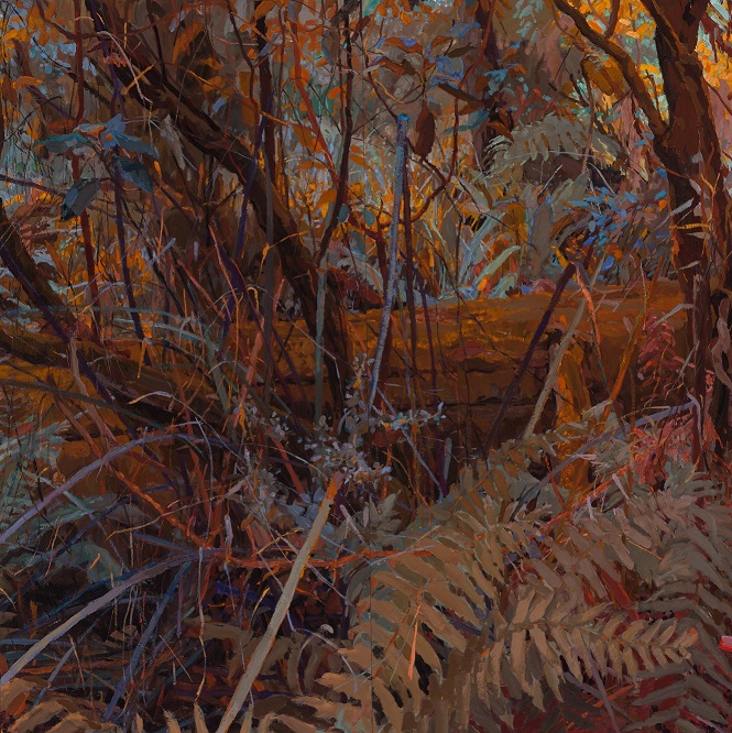 Mary Tonkin 'Ramble, Kalorama' (detail) 2017-19, oil on linen, 180 x 1890 cm (2)