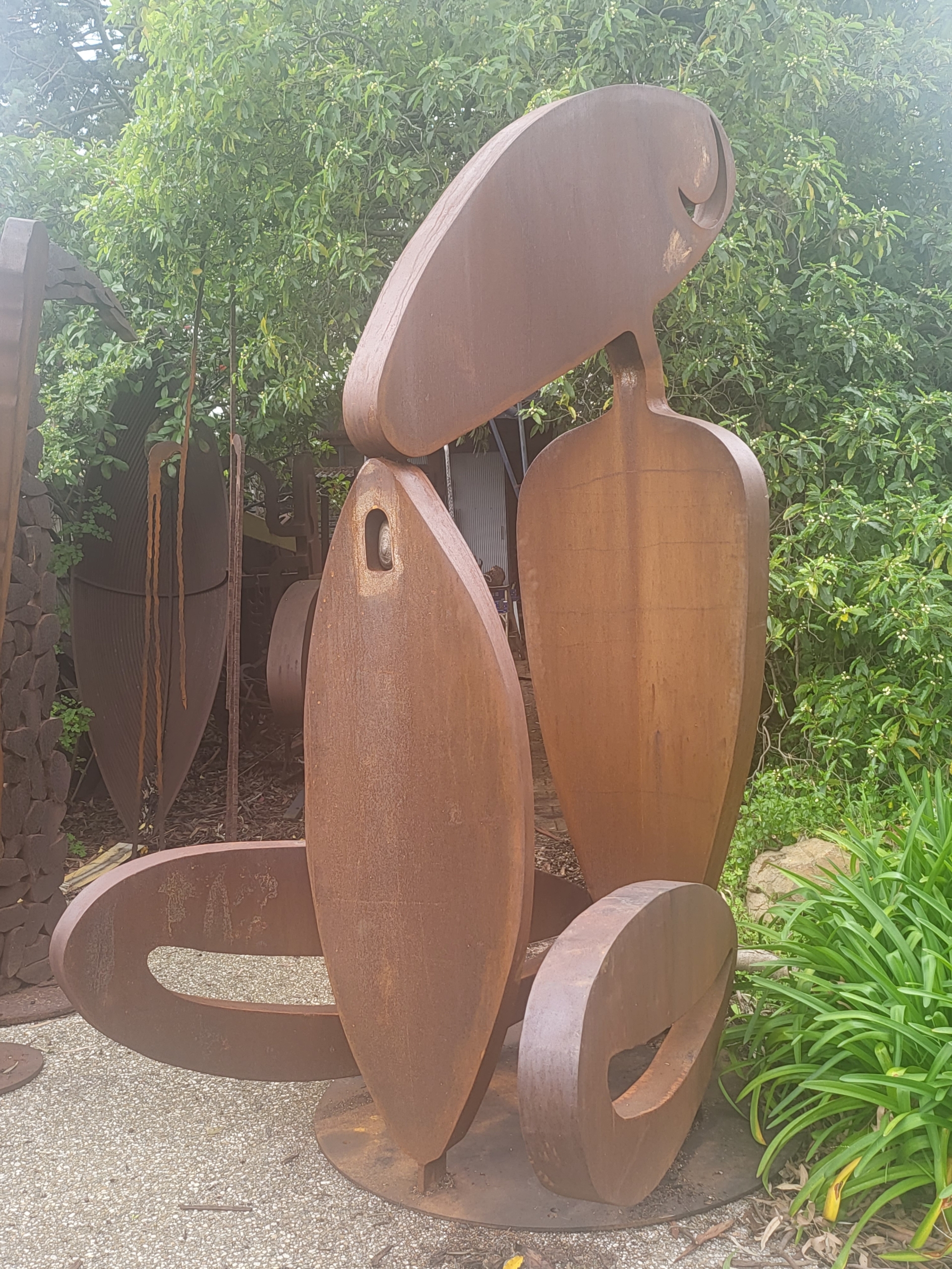 Greg Johns sculpture, “Sit Down Fella (Contemplative)” 2023,