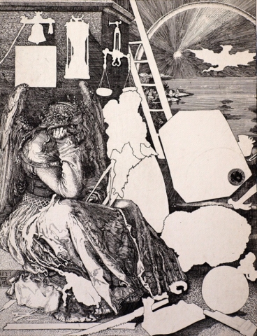 The winged personification of melancholy I