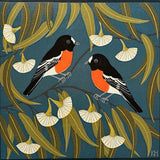 Scarlet robins and eucalyptus 2022