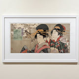 KOBAYASHI KIYOCHIKA  From the series of 10, Flower Patterns (Hana Myo), depicting women from different historical periods, The Bunka Era (1804 – 1818) 1896