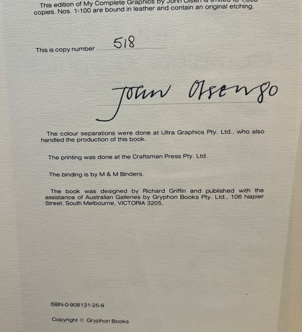 John Olsen: My Complete Graphics 1957 - 1979