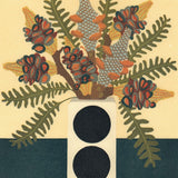 Two spot vase and banksias 2020