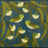 Silvereyes and eucalyptus 2022