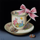 Still life with pink bow 2022