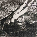 Diving nude and frog over a dark pond 1962-63