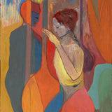 Two figures with sitars  2019