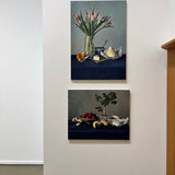Still life with pink tulips 2025