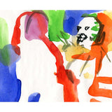 Small blue and orange drawing 2018