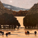 Winter's rising moon  2000-23