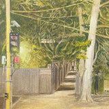 Outside railway station at night 2024