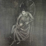 Woman reading in the dark #2 2025