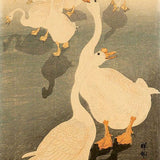 OHARA KOSON (1877 – 1945) Six Geese and their shadows 1931–41