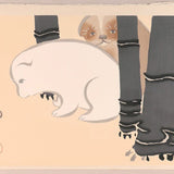 KAMISAKA SEKKA (1866 – 1942) Puppy, Snail and Bamboo 1909