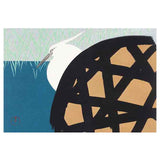 KAMISAKA SEKKA (1866 – 1942) Egret and wheel  1909