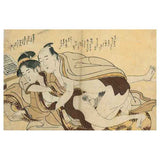 TORII KIYONAGA (1752 – 1815) Young lovers next to an open book  c. 1785