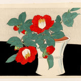IDE GAKUSUI Camellias in a White Vase c. 1950