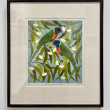 Rainbow lorikeets & eucalyptus 2025