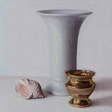 White Vase, Shell and Brass 2024