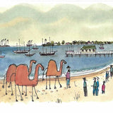 30 camels arriving at South Melbourne beach 2026