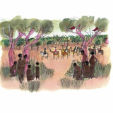 Curious Aboriginal tribes watch the procession 2026