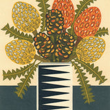 Triangle vase and banksias 2019