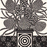 Dried banksias & circle vase 2013