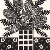 Square vase & banksia 2020