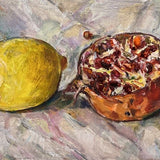 Still life with pomegranate and lemon 2026