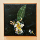 Frangipani in glass of water 2026