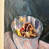 Silver bowl with pomegranate and lemon 2026