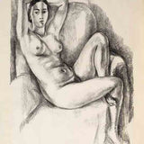 Nu au coussin bleu  1924