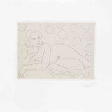 Nu allongé sur fond à motifs circulaires  1929