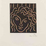 Tête de femme en mascaron  1938