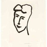 Visage de jeune femme  1948