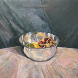 Silver bowl with pomegranate and lemon 2026