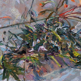 Still life with dwarf geranium and spider's web I 2024