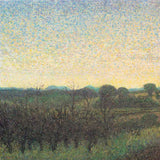 Golden glow over misty fields 2021