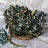 Cuttings in a terra cotta plate IV 2021