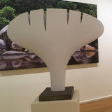 Slashed edge - bronze (painted white) 2022