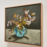 Blue teapot with dried gum 2026