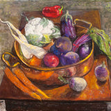Mixed vegetables with copper pot 2015
