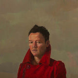 Self portrait in red coat 2020