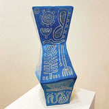 Sgraffito vase – blue  2001