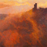 Cordes sur Ciel with morning cloud 2017