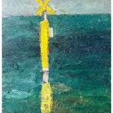 Yellow marker, Long Island Beach 2024