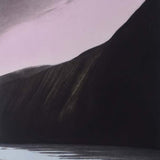 Dark mountain at Crater Lake 2025