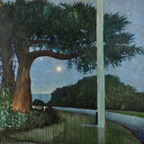 Night scene with rising moon 2022