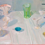 Green vase and blue bowl 2016