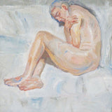 Study for, Nude on white sheet 2016